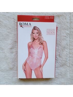 Roma Blush Satin and Lace Lingerie